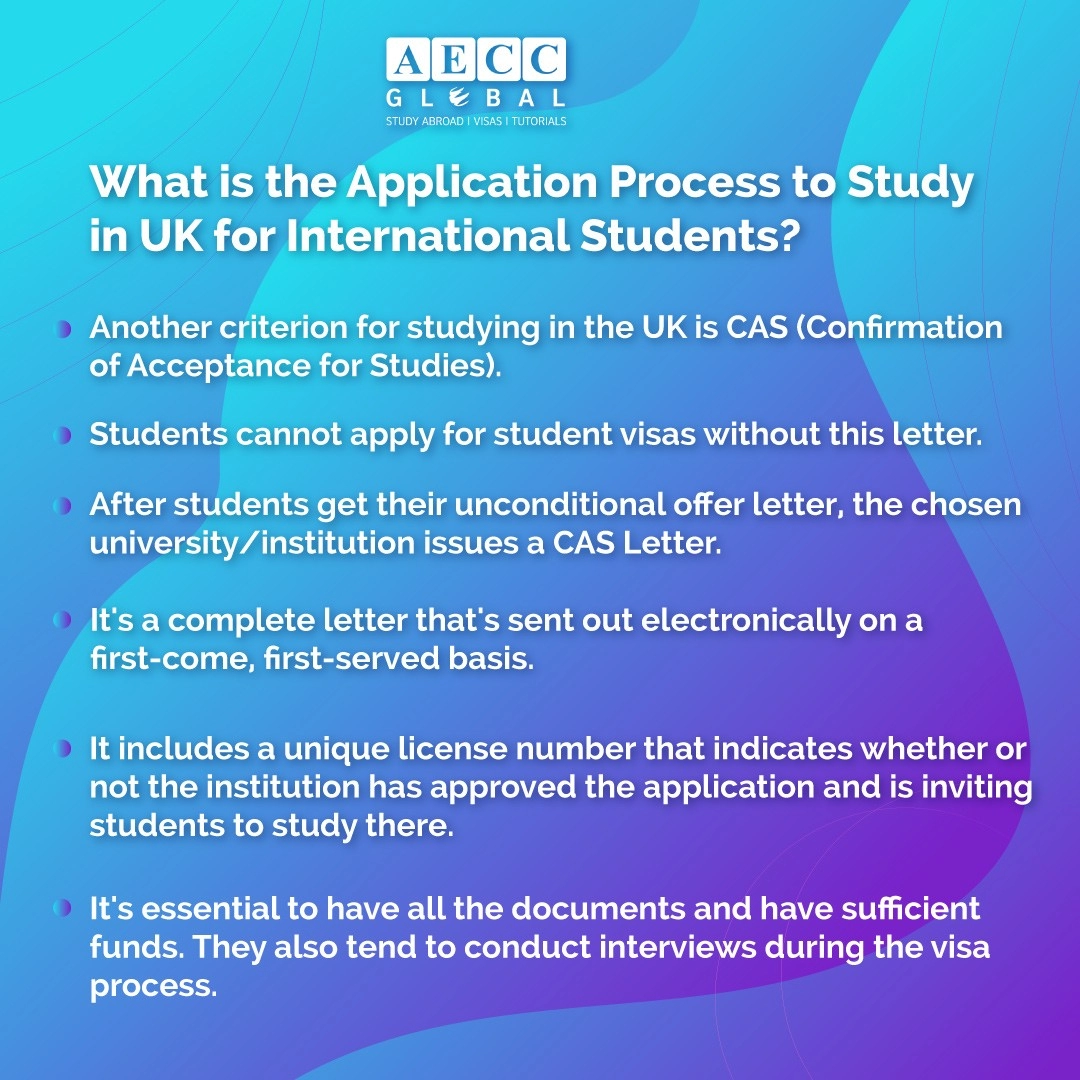 Application process to study in UK